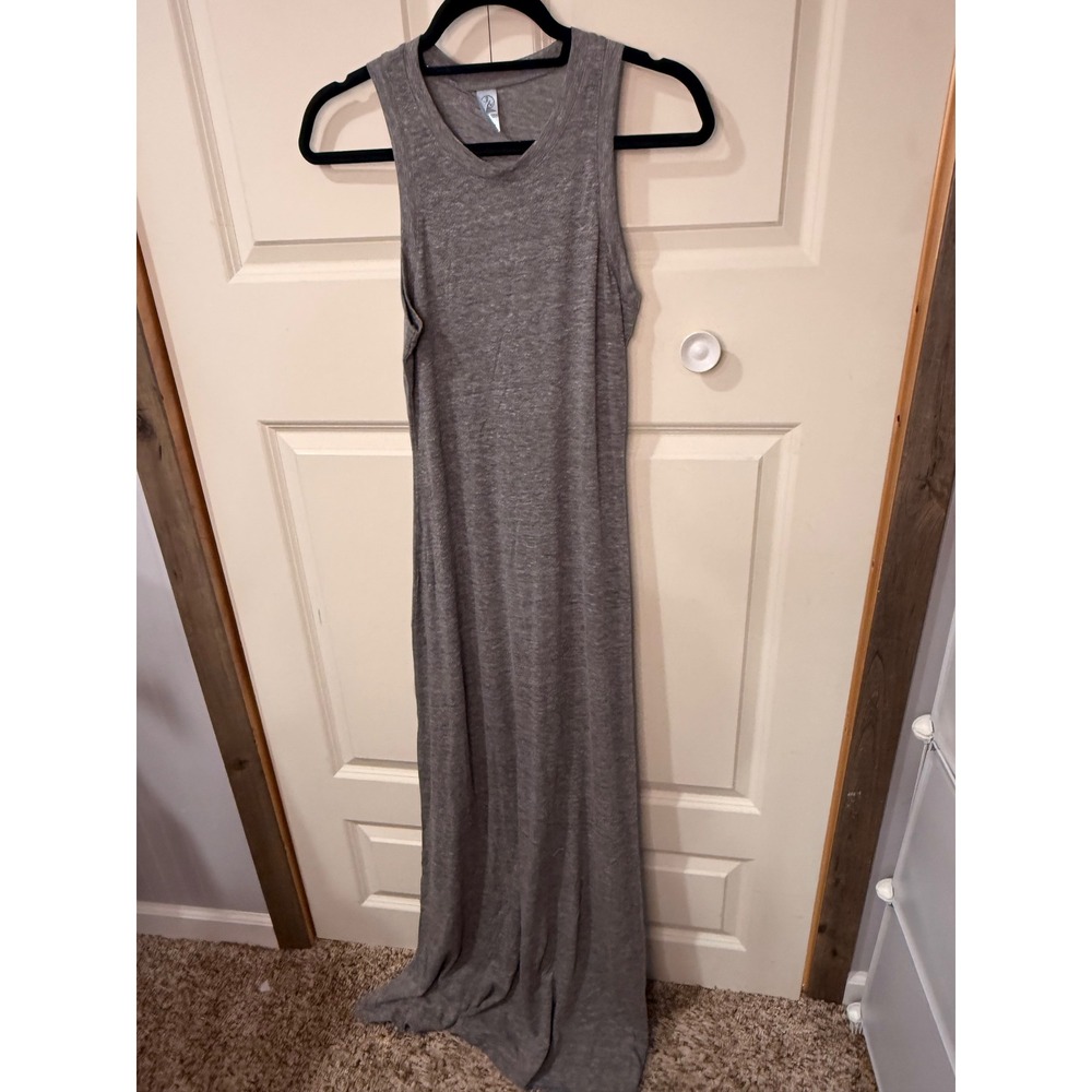 Alternative Apparel Womens Grey Sleeveless Racerback Maxi Dress Medium